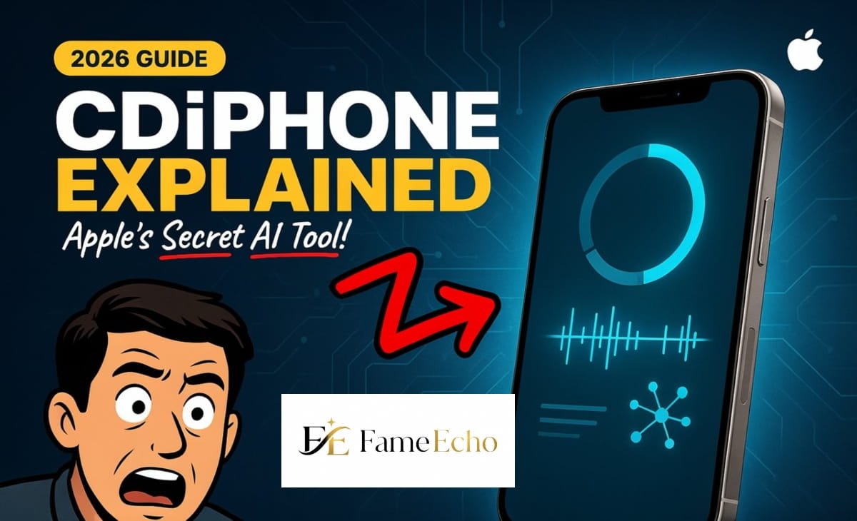 CDiPhone concept showing AI-powered iPhone with diagnostic tools and smart device features in 2026