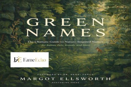 Green nature-inspired names for babies, pets, and brands with leaves and greenery